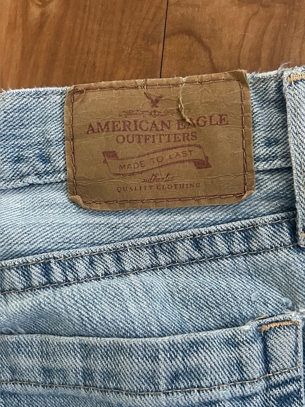 Vintage Y2K 2000s American Eagle Hipster Jeans 8 Long Low Rise Flare No Stretch - Picture 8 of 10